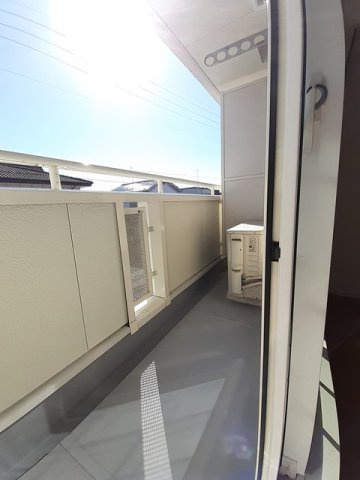 サンシャイン富田のバルコニー|陽当たり良好なバルコニーです