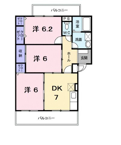 ランデックス逢妻　　　刈谷市の賃貸ならクラスホーム刈谷店の間取り