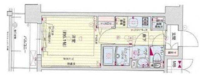 【間取り】 | プレサンス南森町駅前