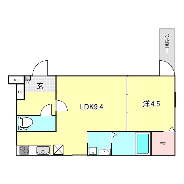 D-5　フジパレス南甲子園の間取り