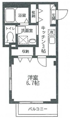 テラスド代々木Ⅱの間取り