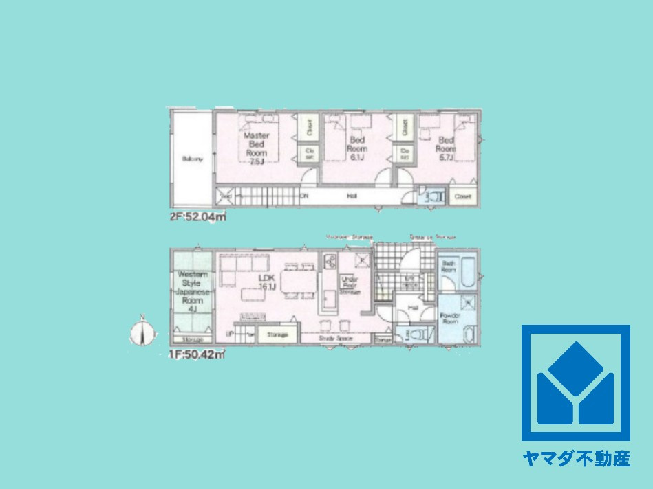 久世郡久御山町下津屋　第2の間取り