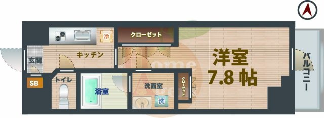 【間取り】 | ARKMARK高円寺 | 1Kのお部屋です。