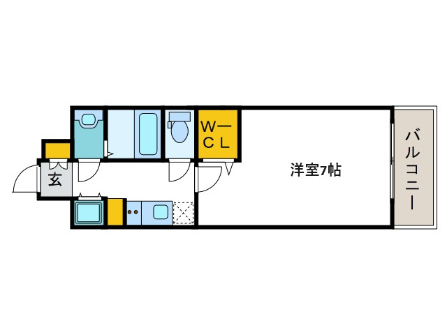 HRフロントリーガル難波WESTの間取り