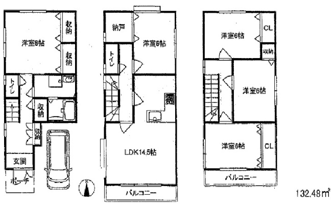 【間取り】 | 大井5丁目戸建て店舗事務所