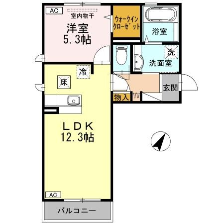 Ｄｅａｒ　Ｃｏｕｒｔ　Ｔ・Ｋの間取り