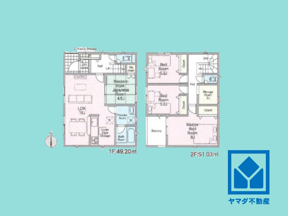 久世郡久御山町下津屋　第2の間取り