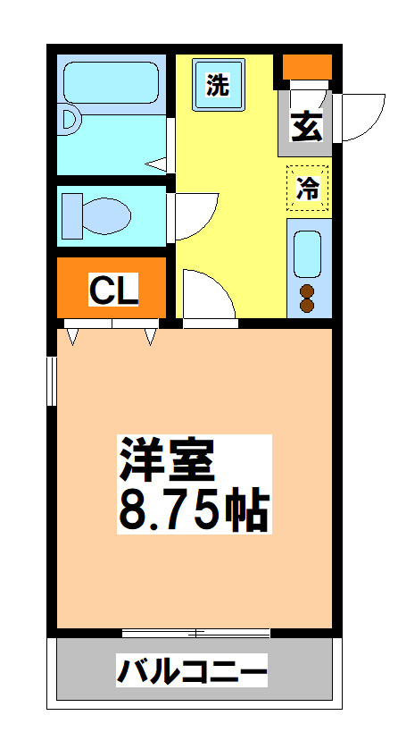 小金井市中町３丁目のアパートの間取り