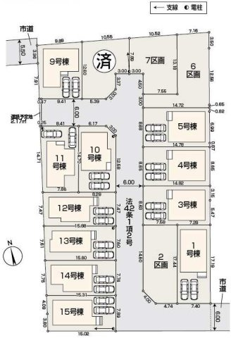 国分寺市北町4丁目　中央線　立川駅　新築戸建の区画図