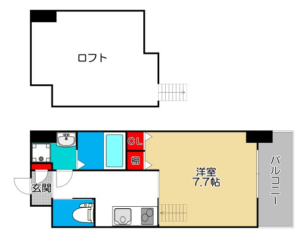 エグゼ大阪BAYの間取り