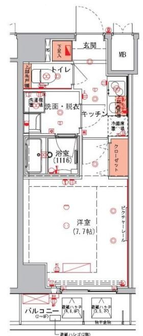ハーモニーレジデンス東京イーストゲートの間取り