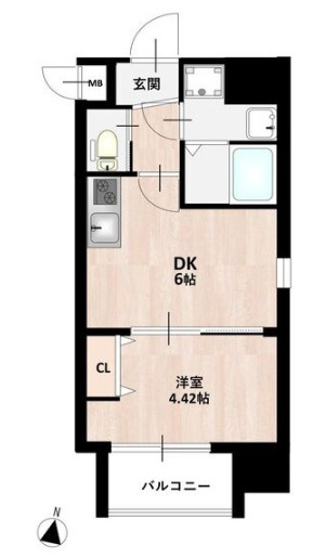 MAISON PREMIER UMEDA NORTHの間取り