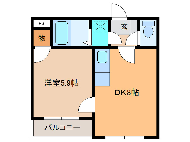 コンフォートKUSAKAの間取り