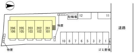 ユイメゾン22の区画図