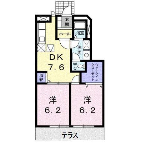 メゾンディオールⅡ　Ｂの間取り