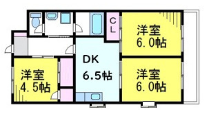 玉野屋コーポラスの間取り