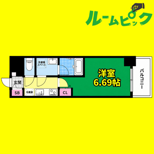 リシュドール堀田駅東　名古屋市賃貸　仲介手数料無料の間取り