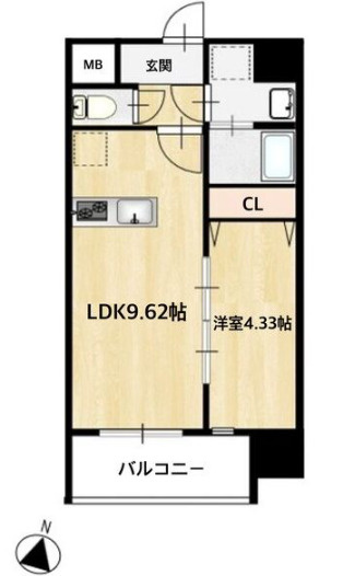 MAISON PREMIER UMEDA NORTHの間取り