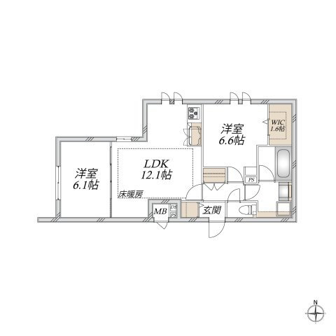 仮称　代田２丁目メゾンの間取り