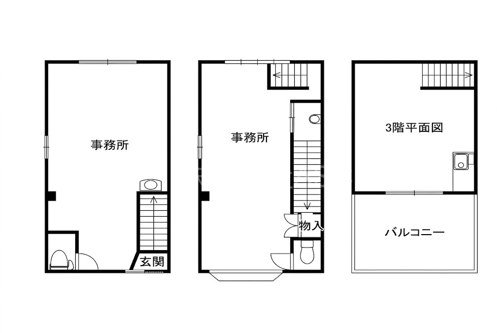 曽根西町3丁目貸店舗の間取り