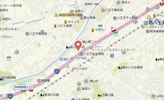 『八王子市マンション』コスモ八王子並木町【仲介手数料無料】　八王子市並木町24-8の地図|～仲介手数料無料☆八王子ひなた不動産～コスモ八王子並木町