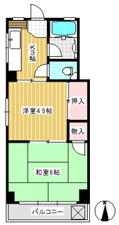 【間取り】 | 加藤ビル | 角部屋