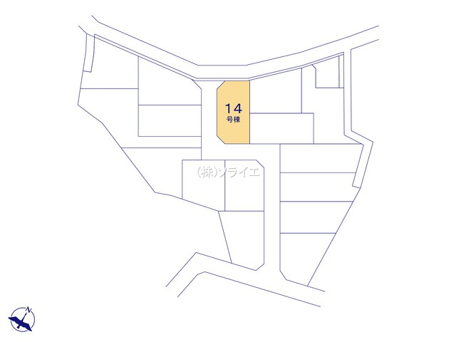 入間市高倉10期　全15棟　新築戸建　グラファーレの区画図