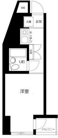 スカイコート田端の間取り|間取りです。