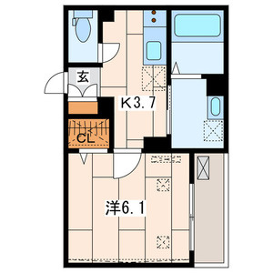 Le lis blanc Ⅱの間取り|間取りです。