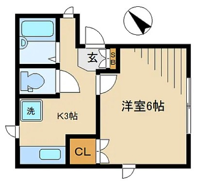 フラット城山の間取り