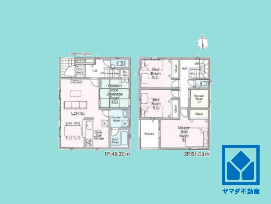 久世郡久御山町下津屋　第2の間取り