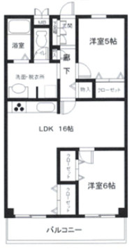 ハイムあじさいの間取り