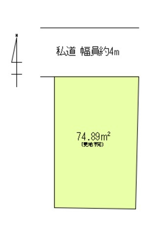 朝霞市本町一丁目　売地の土地図