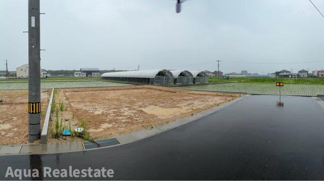 善通寺市原田町の新築一戸建の前面道路含む現地写真|前面道路含む現地写真です