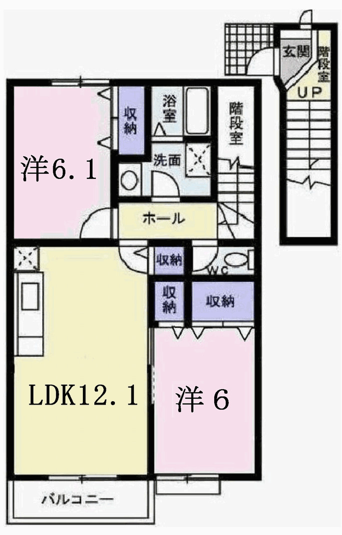サンエイトBの間取り