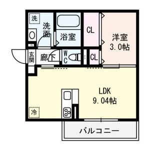 【間取り】 | Elegrantia | お部屋の間取り図です。