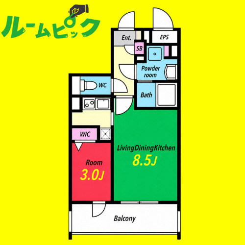 quador神宮西　名古屋市賃貸　仲介手数料無料の間取り