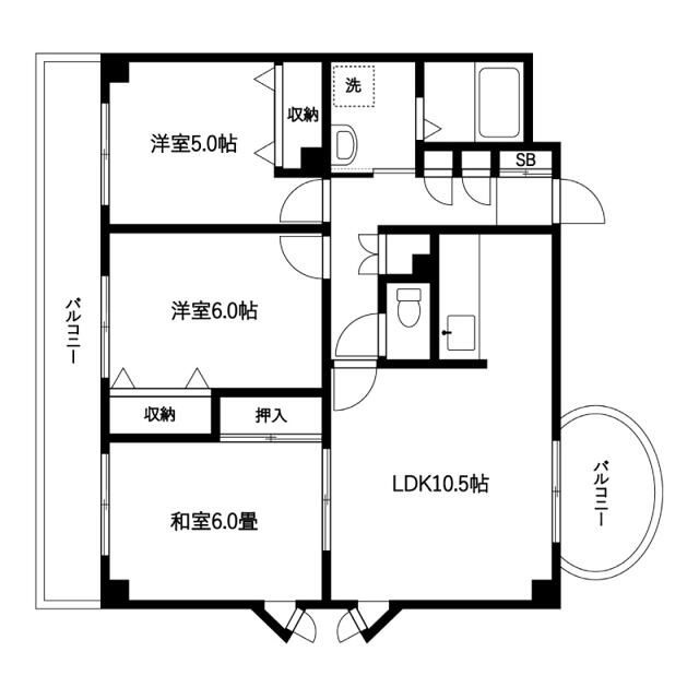 パークヒルズ西台の間取り