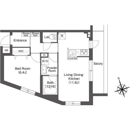 【間取り】 | ＡＩＦＬＡＴ方南町