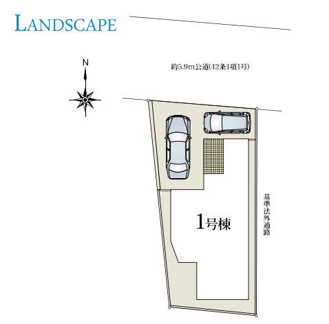 【本日ご案内可能】大府市桃山町　全1棟の区画図|全体区画数｜全1棟
◆駐車2台可能！(但し、車種による)
◎まずは、お気軽にお問い合わせください。現地を案内しながら周辺環境も見て頂けます。　　　　　　　　　　　　　　　　　　　　　　　　　　　　　　