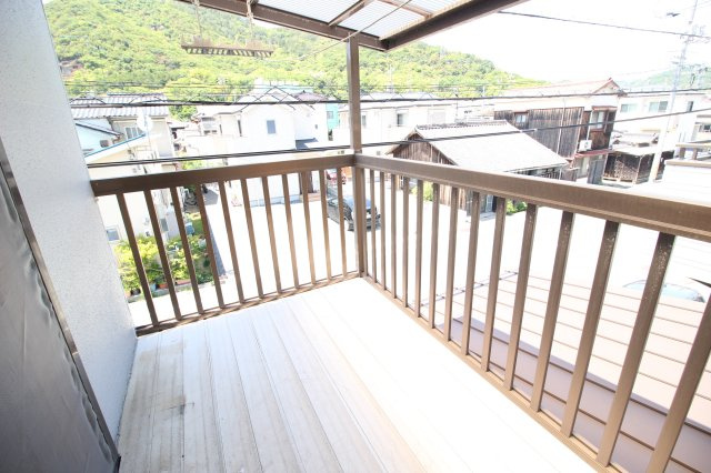 玉戸建のバルコニー