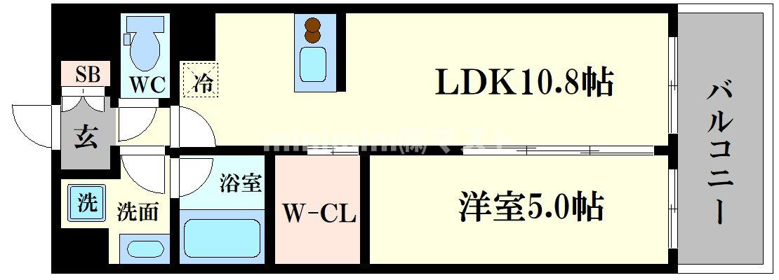 ATKレジデンスなんばの間取り