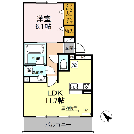 メゾン　ド　リベルテⅡの間取り