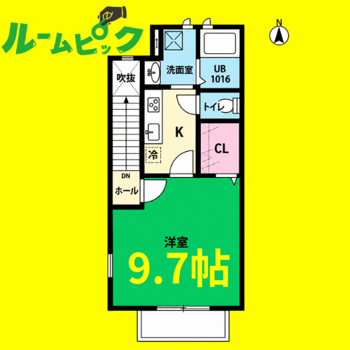 アスピリア マーム　名古屋市賃貸　仲介手数料無料の間取り