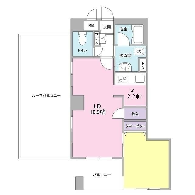 ボヌール都立大学参番館の間取り|間取りです。
