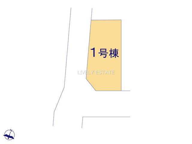 草加市弁天4丁目 新築分譲住宅の区画図