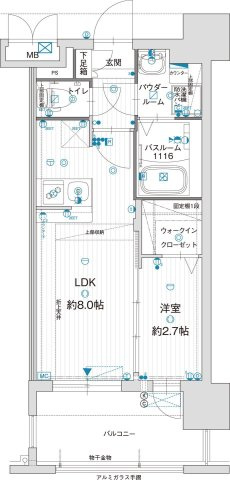 【間取り】 | グランフォーレ千早プレミア