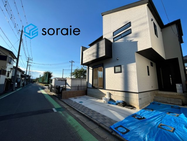 川越市霞ケ関北５丁目5期　全2棟　新築戸建　の前面道路含む現地写真|9/17　撮影