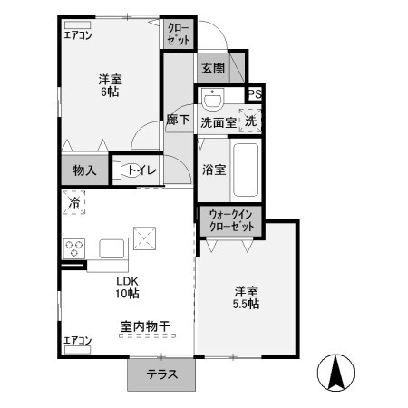 【間取り】 | クレール半田