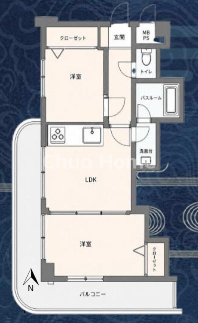 エスカイア西尾久の間取り|南西角部屋住戸につきまして日当たり・通風良好。新規フルリノベーションマンション。